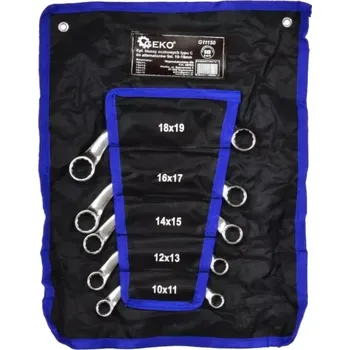 Klíč GEKO G11150 Očkové klíče, "C profil", 10-19 mm, v textilním pouzdře, 5 ks