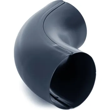 okap Koleno falcované pro okapový svod EVROMAT 80 mm 72° pozinkované lakované RAL 7016 antracit