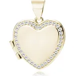 Stříbrný přívěsek ZLATÉ SRDCE Ag 925; ≤3,7 g.