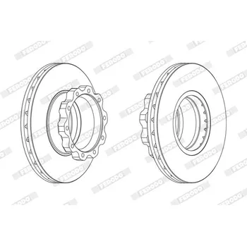 Brzdový kotouč Brzdový kotouč FERODO FCR215A