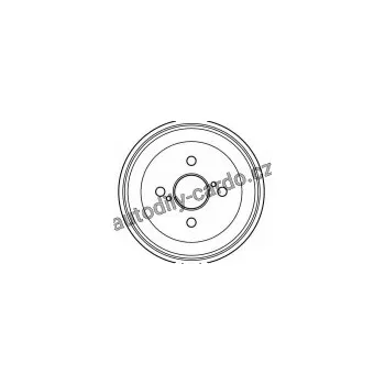 Brzdový buben Brzdový buben TRW DB4191 - TOYOTA COROLLA