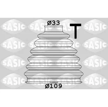 Hřídel nápravy Sada měchů, hnací hřídel SASIC 1900004