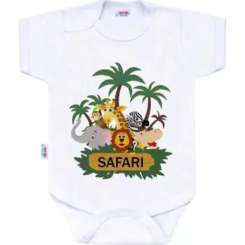 Kojenecký body New Baby Body s potiskem SAFARI 74 (6-9m)