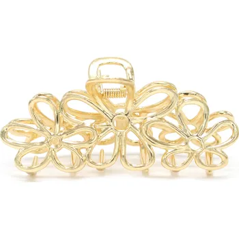 Květinový kovový skřipec Barva: zlatá