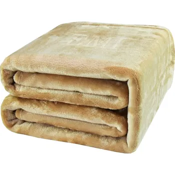 Deka světle hnědá 150 x 200 cm EMI