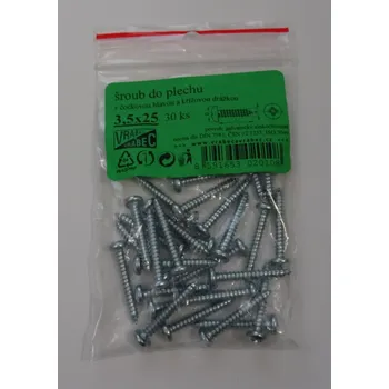 MDtools Šrouby do plechu křížové, s půlkulatou hlavou DIN 7981, pozinkované, různé rozměry Velikost: 4.8x32 mm