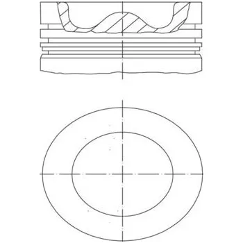 Píst motoru Píst MAHLE 039 PI 00127 000