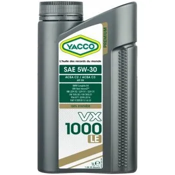Autodíl Motorový olej YACCO VX 1000 LE 5W-30, 5L
