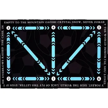 podložka na cvičení Merco Soccer Mat 90 x 60 cm černá/modrá