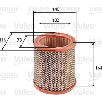 Vzduchový filtr Vzduchový filtr VALEO 585602