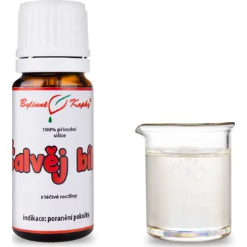 Šalvěj bílá - přírodní silice (směs éterických) olejů 10 ml - Bylinné Kapky (Vonné silice)