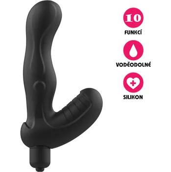 Anální kolík VšeNaSex.cz Silikonový stimulátor prostaty Lover Boy černý