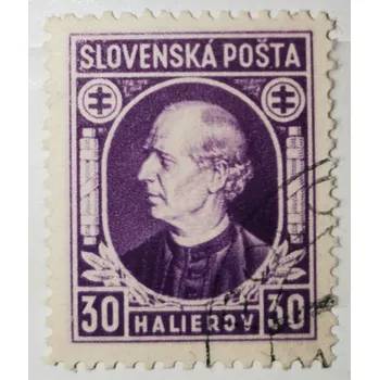 Sběratelství Známka Slovensko, 30h, Mi.38XA#