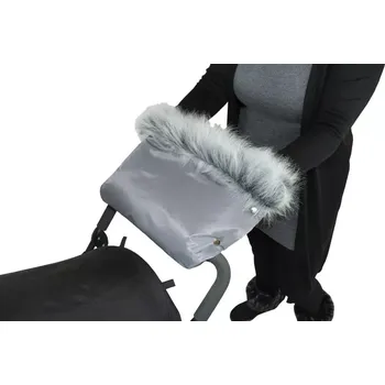 Emitex Rukávník na kočárek LUXURY - šedý