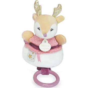 Hračka pro nejmenší Doudou et Compagnie Paris Doudou Plyšová hudební hračka 20 cm srnka