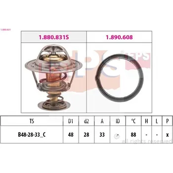 Těsnění motoru Termostat, chladivo EPS 1.880.831