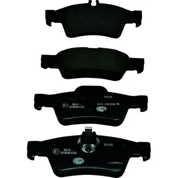 Brzdová destička Sada brzdových destiček, kotoučová brzda HELLA 8DB 355 018-751