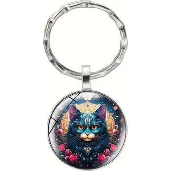 Přívěsek na klíče s kočkou
