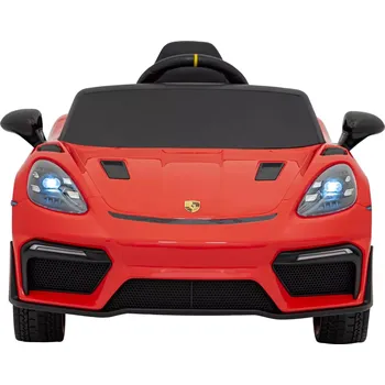 Dětské vozidlo Dětské elektrické auto Porsche 718 Spyder RS s panelem MP4 – Červená