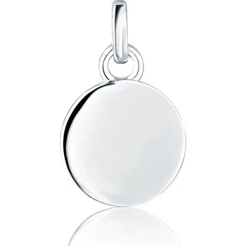 Přívěsek Stříbrný přívěsek kulatá destička