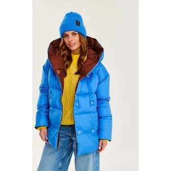 Pánská bunda NAOKO Zimní bunda Alaska Chocolate Sky Modrá Regular Fit L