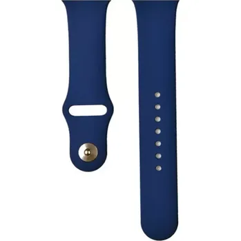 Řemínek na hodinky Devia Náhradní pásek Deluxe Sport k hodinkám Apple Watch modrý, kompatibilní s velikostmi 42mm, 44mm, 45mm, 49mm