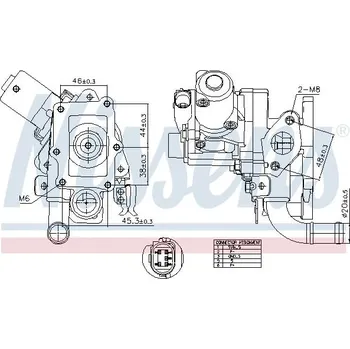 Ventil palivového systému AGR-Ventil NISSENS 98514