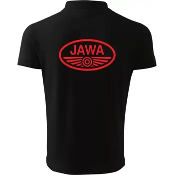 Pánská košile Polokošile JAWA 2K - černá / XXL / červená