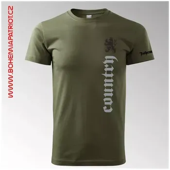 Pánské tričko Tričko military s potiskem Country 2T - khaki / 3XL
