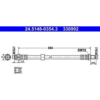 Brzdová hadice Brzdová hadice ATE 24.5148-0354.3