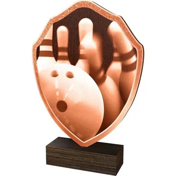 Poháry Bauer Dřevěná plaketa TFRW383 | Bowling