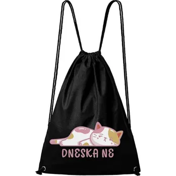 Městský batoh DOBRÝ TRIKO Bavlněný batoh s potiskem Dneska ne Barva: Černá