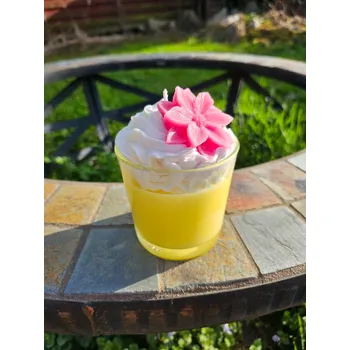 Svíčka Dekorativní svíčka s květem