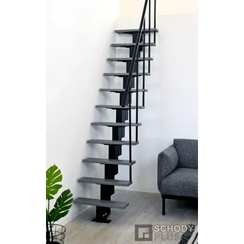 Schodiště Modulové schody HAPPY (celokovové výrobce MINKA /Rakousko)