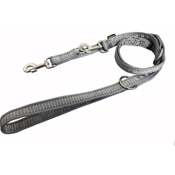 Vodítko pro psa BAFPET Popruhová přepínací vodítka ŽEBŘÍK Barva: Stříbrná, Rozměr: 25mm x 240cm 18306Z