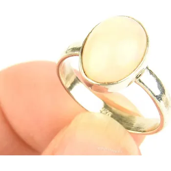 Prsten Drahý opál stříbrný prsten Ag 925/1000 2,5g vel.53