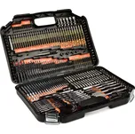 GEKO Vrtáky HSS a HSS-TiN, bity a vykružováky, velká sada 246 ks