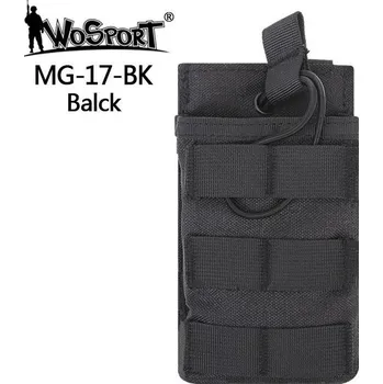 Otevřená Single MOLLE sumka na zásobník G36 - černá, Wosport