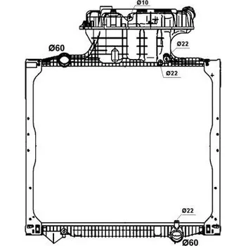 Chladič motoru Chladič, chlazení motoru NRF 58279