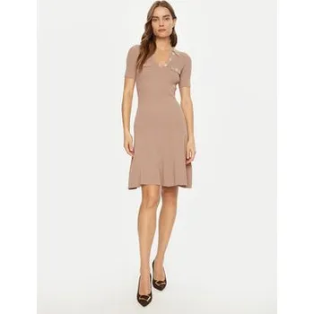 Dámské šaty Guess Úpletové šaty W5RK18 Z2U00 Béžová Regular Fit L