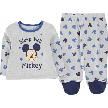 Dívčí pyžamo Character Pyjama Set Infants Mickey Mouse 6-9 měsíců
