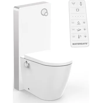 WC sada WATERGATE INTEGRA+ Comfort stojící toaleta + WATERGATE KOMBI BLOCK WHITE WALL WC modul WG-KBWF150CF