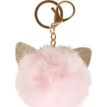 Ostaria Růžová plyšová klíčenka s oušky