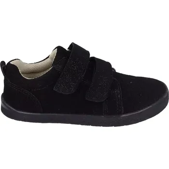 Dívčí tenisky Celoroční boty EF barefoot Black glitter 28
