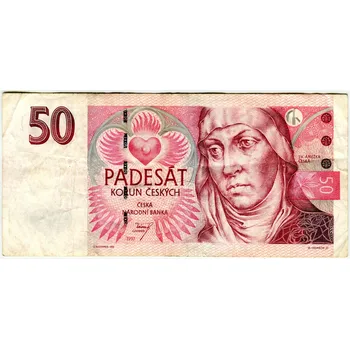 Sběratelství ČESKO. 50 korun 1997. Série D 56. Hej. CZ 21.