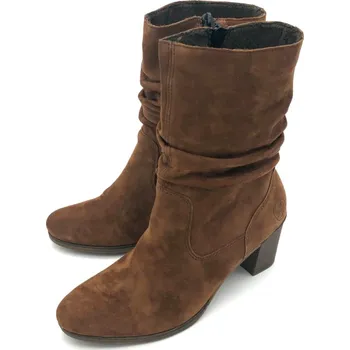 Dámské kozačky Dámské kožené polokozačky Y8983 Rieker hnědá Barva: hnědá, Velikost: 40