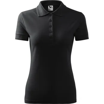 Dámské oblečení MALFINI Dámská směsová piqé polokošile 65 % bavlna, 35 % polyester Barva: šedá ebony, Velikost: XL