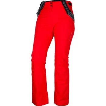 Dámské kalhoty Northfinder Dámské lyžařské komfortní kalhoty s kšandami TAMERA, rudá, XS