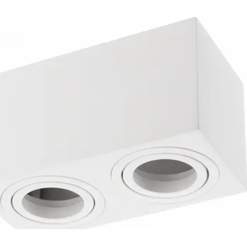 Stropní svítidlo AVEIRO DUO BIS, hliník, 160x80x85mm, IP20, max 20W*2, čtvercový, černý