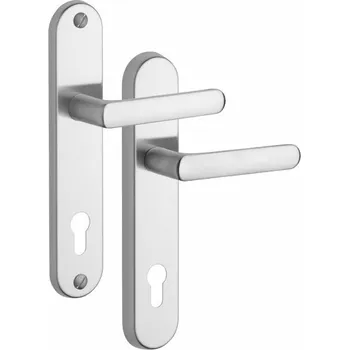 Dveřní kování Rostex bezpečnostní kování BK 807/O EXCLUSIVE nerez (klika/klika) Rozteč: 72 mm
